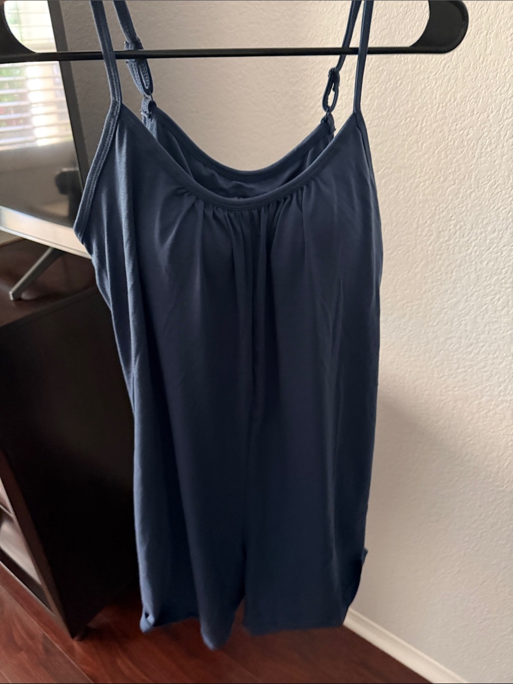 32 Degrees Cool Sargasso Sea Blue Romper Medium w/pockets, adjustable straps